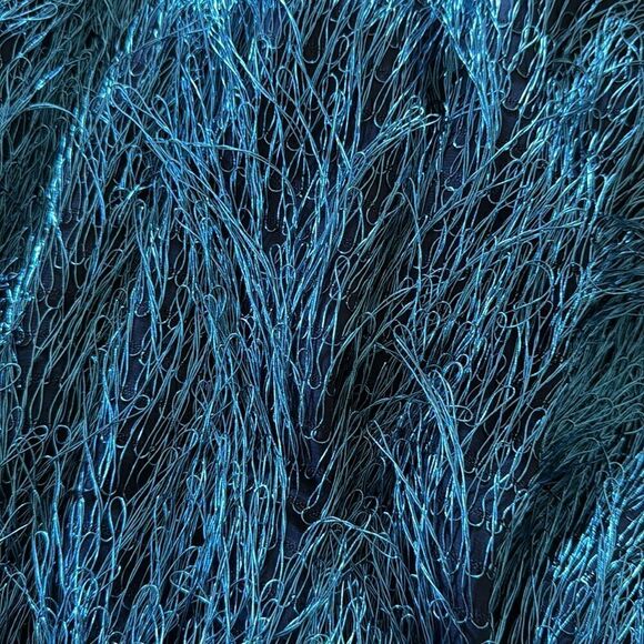 Julien David NWT Blue Shaggy Mini Skirt. Size small. - Picture 4 of 8